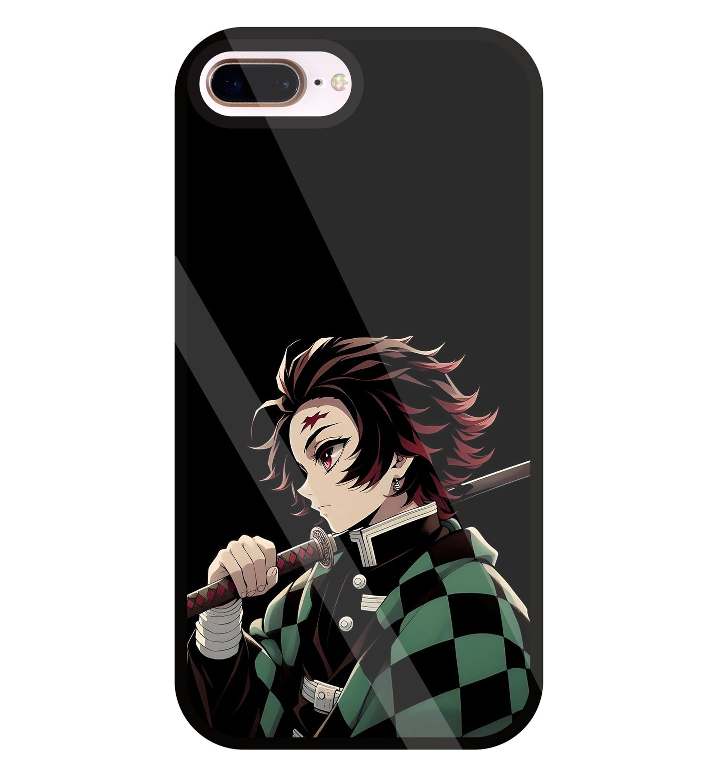 Tanjiro Kamado Glass Case For Apple iPhone 8 +