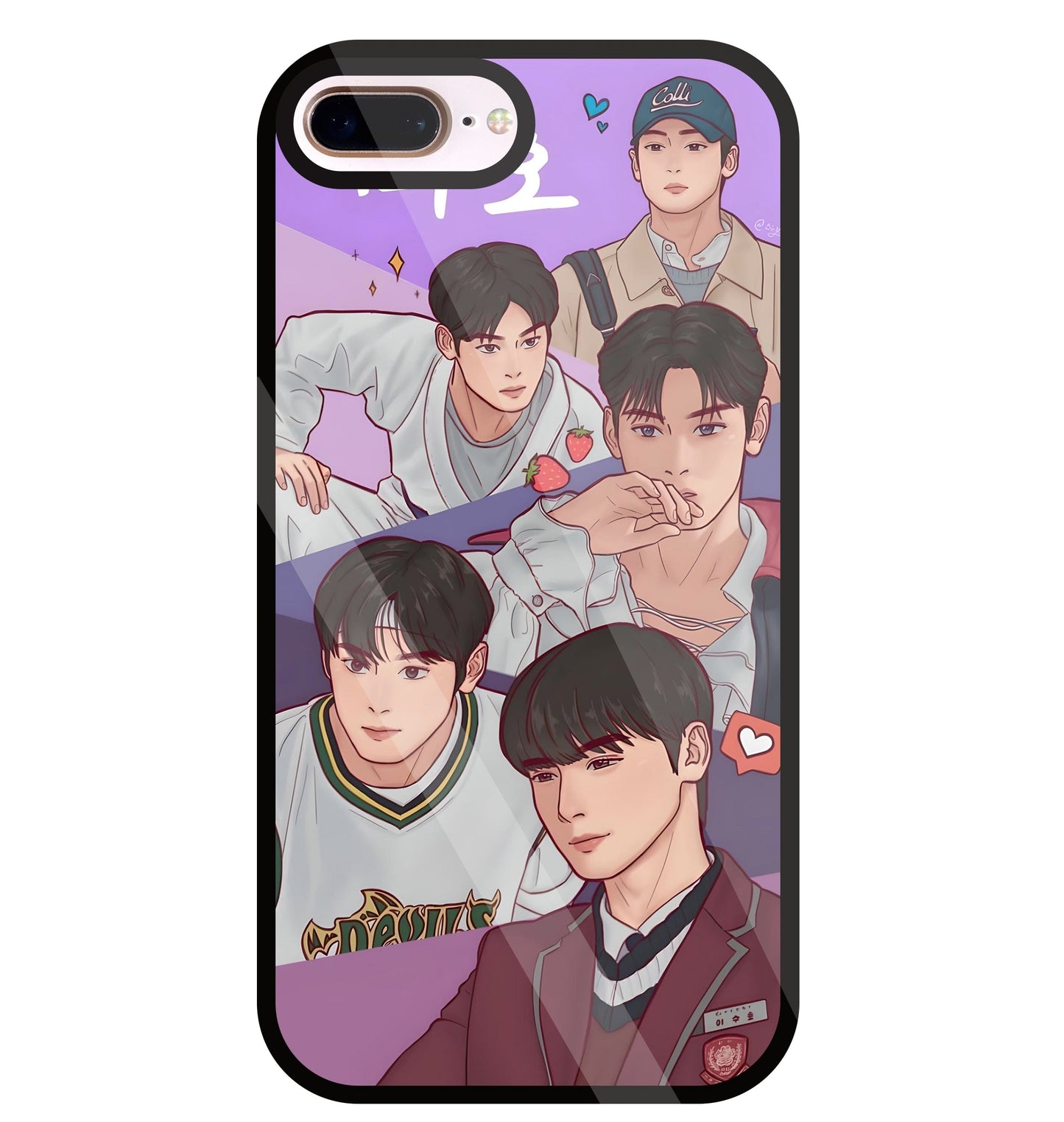 Ture Beauty K Drama Glass Case For Apple iPhone 8 +