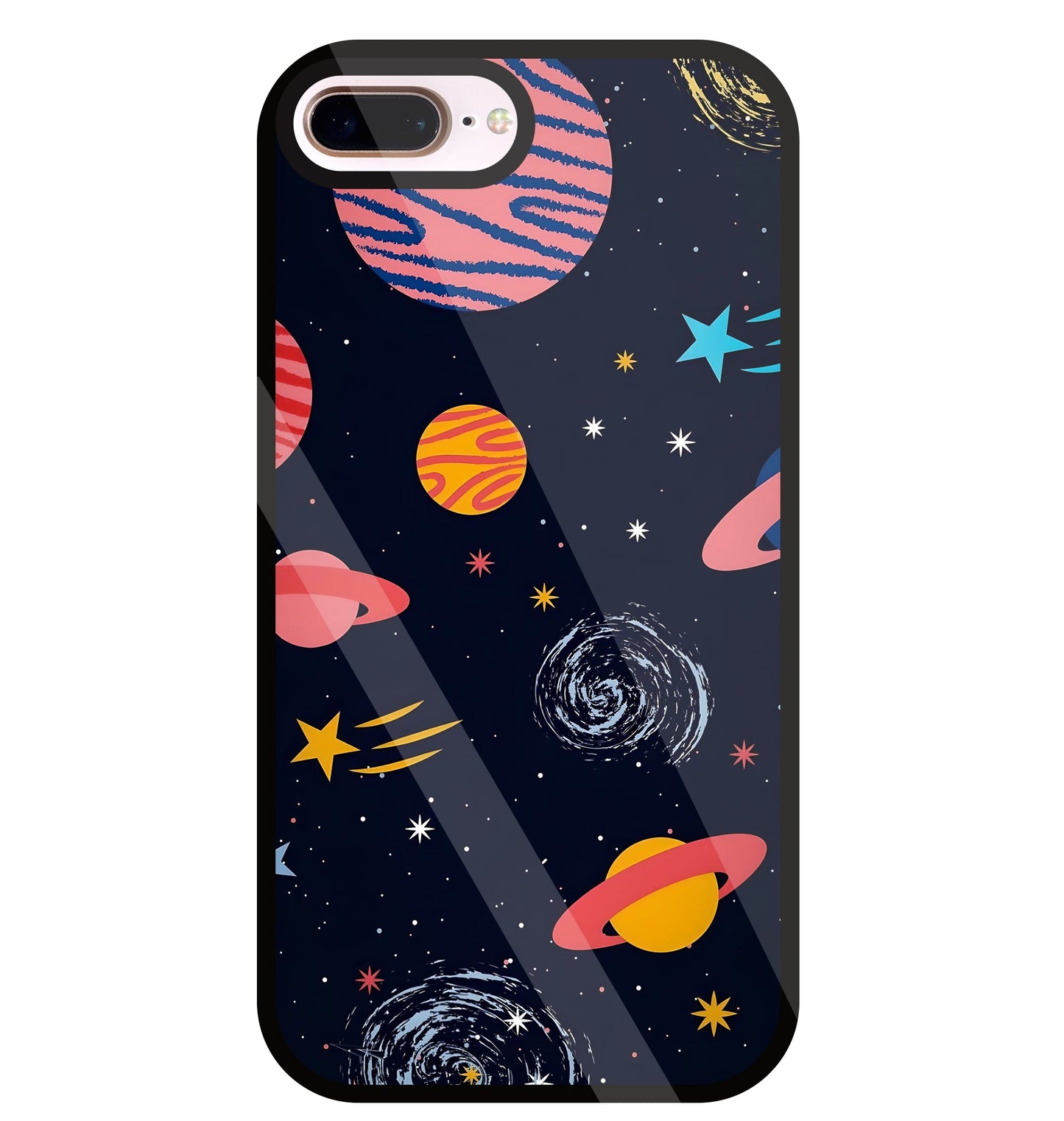 Universe In Space Glass Case For Apple iPhone 8 +