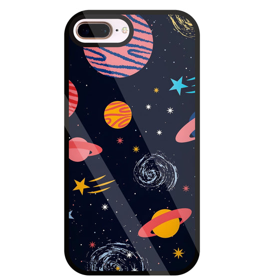 Universe In Space Glass Case For Apple iPhone 8 +