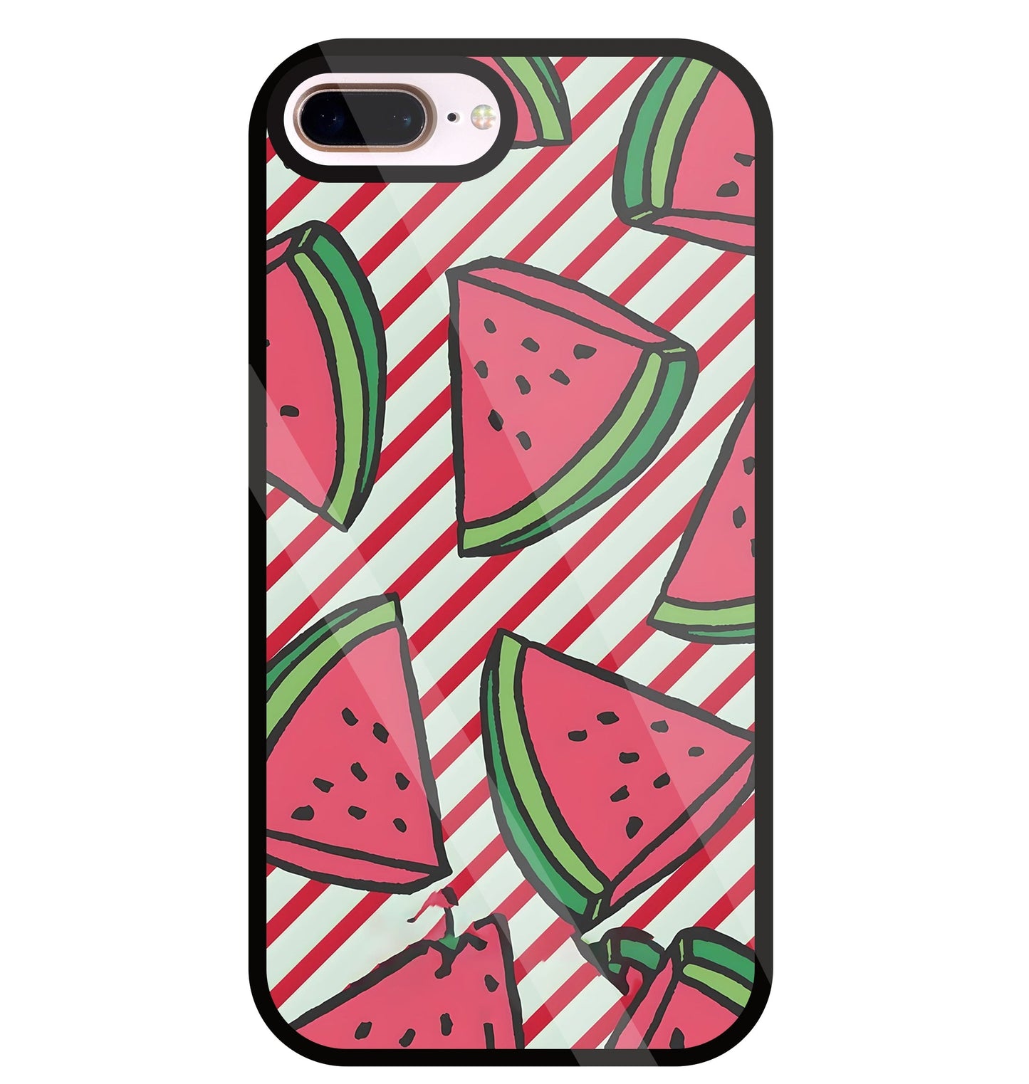 Watermelon Glass Case For Apple iPhone 8 +