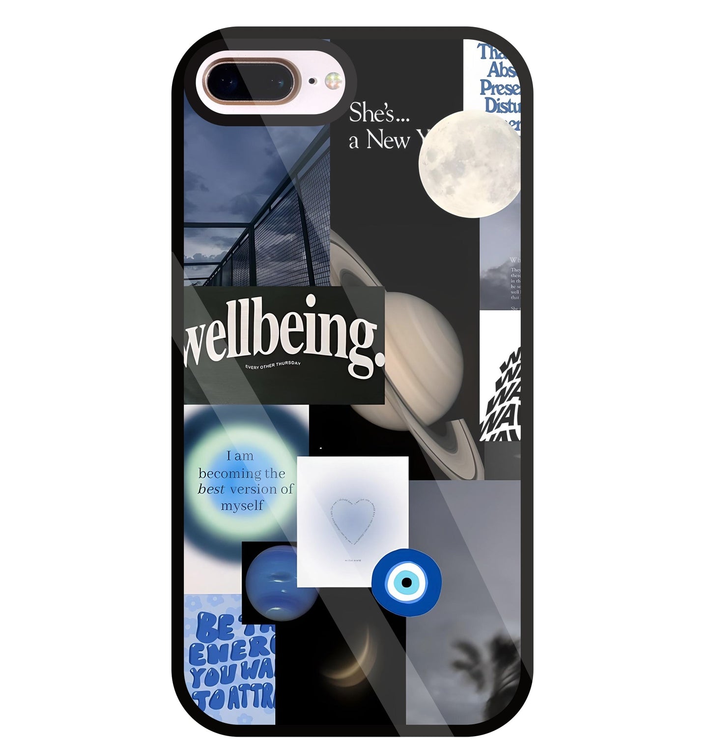 WellBeing Glass Case For Apple iPhone 8 +