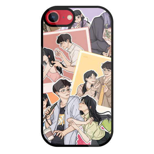 Korean Couples Glass Case For Apple iPhone 8