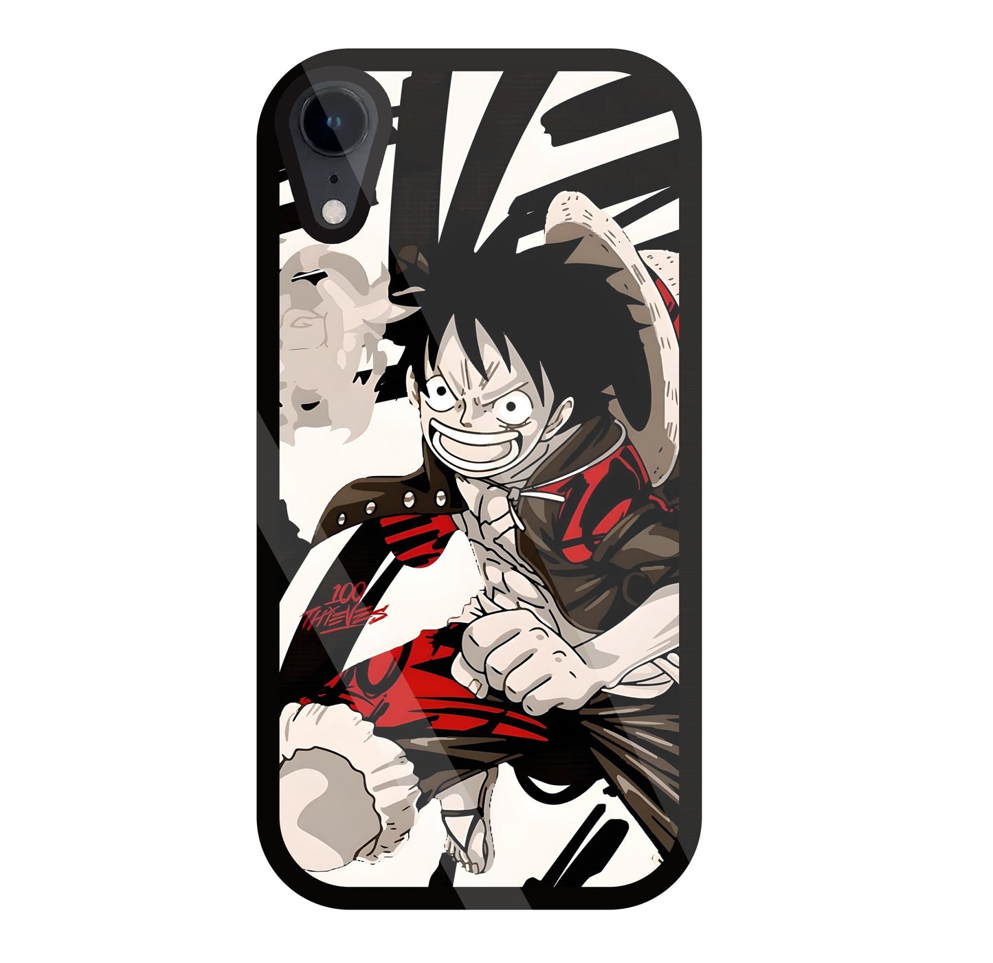 Angry Luffy Glass Case For Apple iPhone Xr