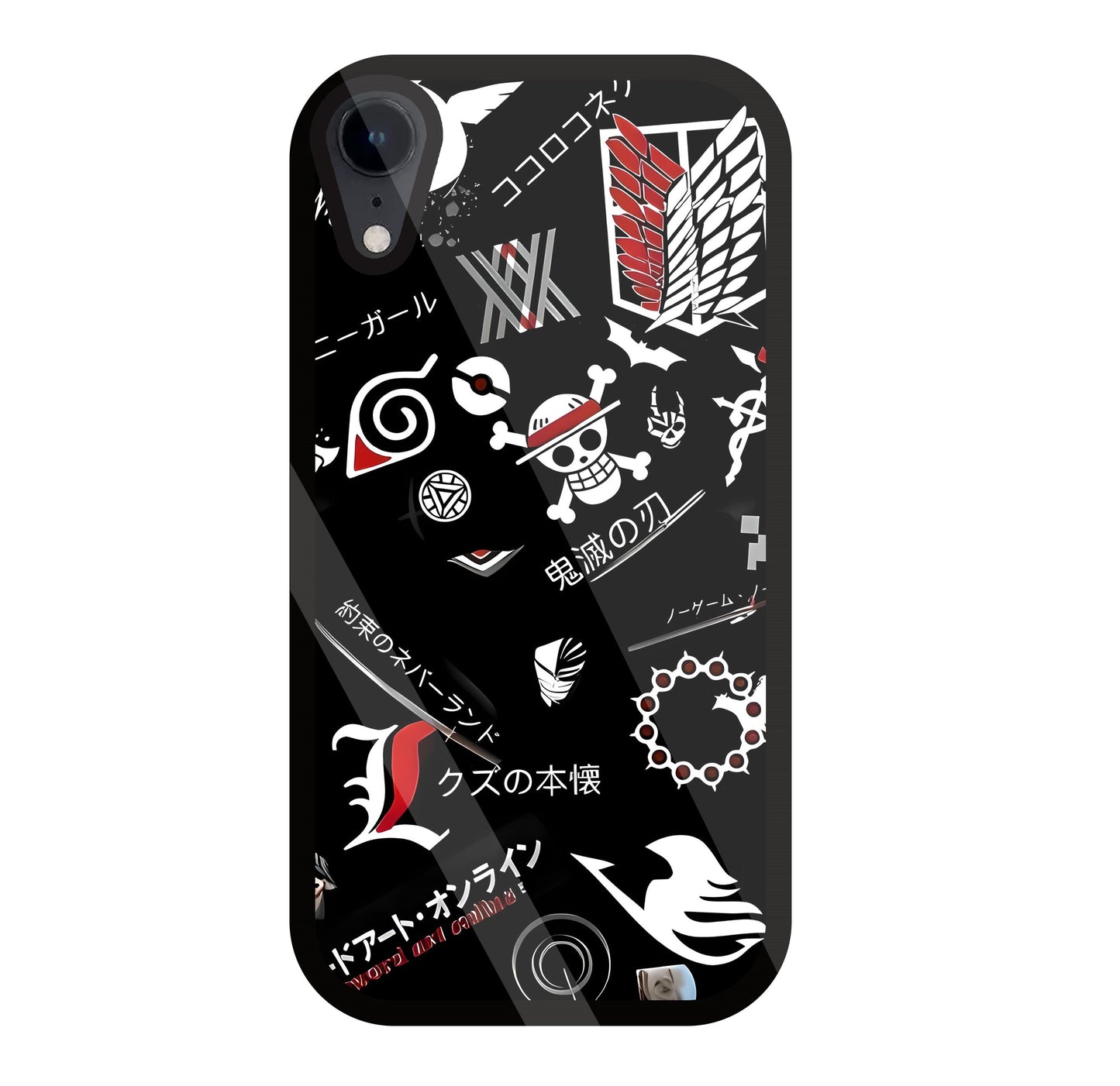 Anime Mashup  Glass Case For Apple iPhone Xr