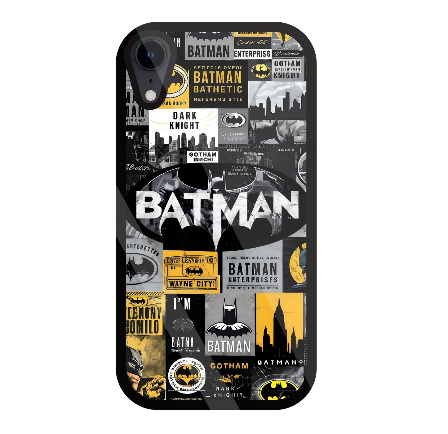 Batman Mashup Glass Case For Apple iPhone Xr