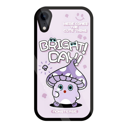 Bright Day Purple Monster Glass Case For Apple iPhone Xr