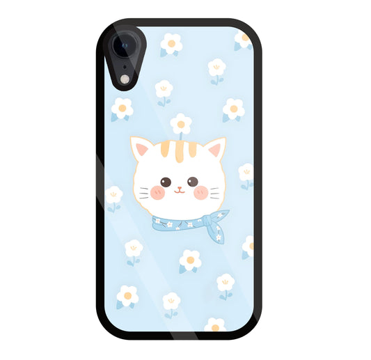 Cute Kitten Glass Case For Apple iPhone Xr