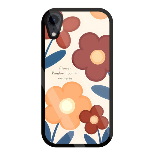 Flower Random Luck Glass Case For Apple iPhone Xr