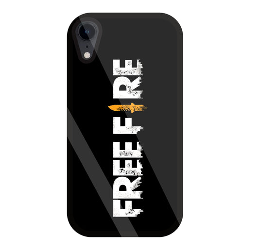 Free Fire Glass Case For Apple iPhone Xr