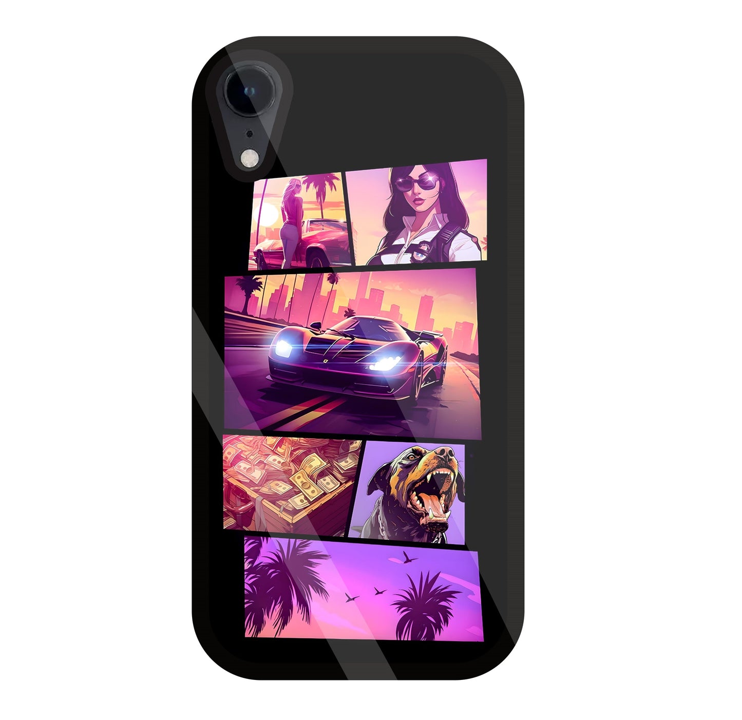 GTA 6 Glass Case For Apple iPhone Xr