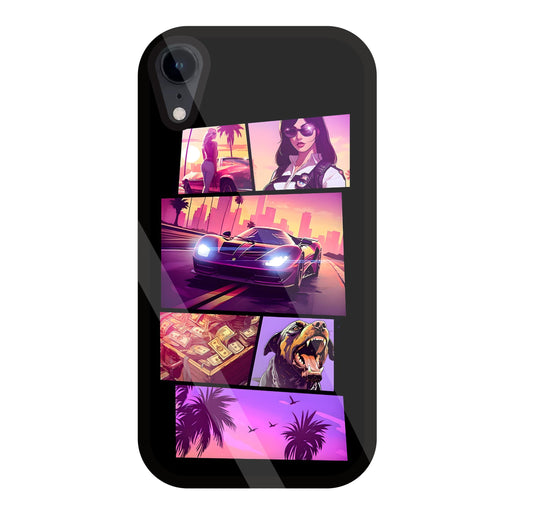 GTA 6 Glass Case For Apple iPhone Xr