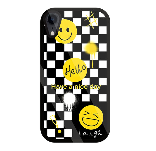 Have A Nice Day Glass Case For Apple iPhone Xr