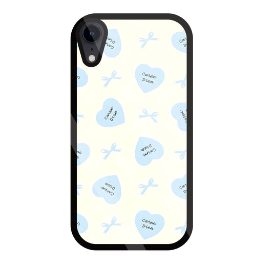 Heart Carpe Diem Glass Case For Apple iPhone Xr