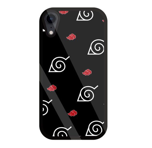 Itachi sharigan Sign Glass Case For Apple iPhone Xr