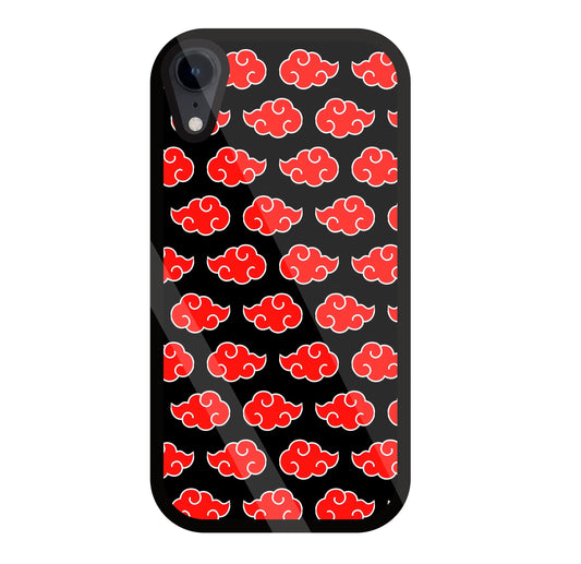 Japanese Clouds Seamless Pattern Glass Case For Apple iPhone Xr
