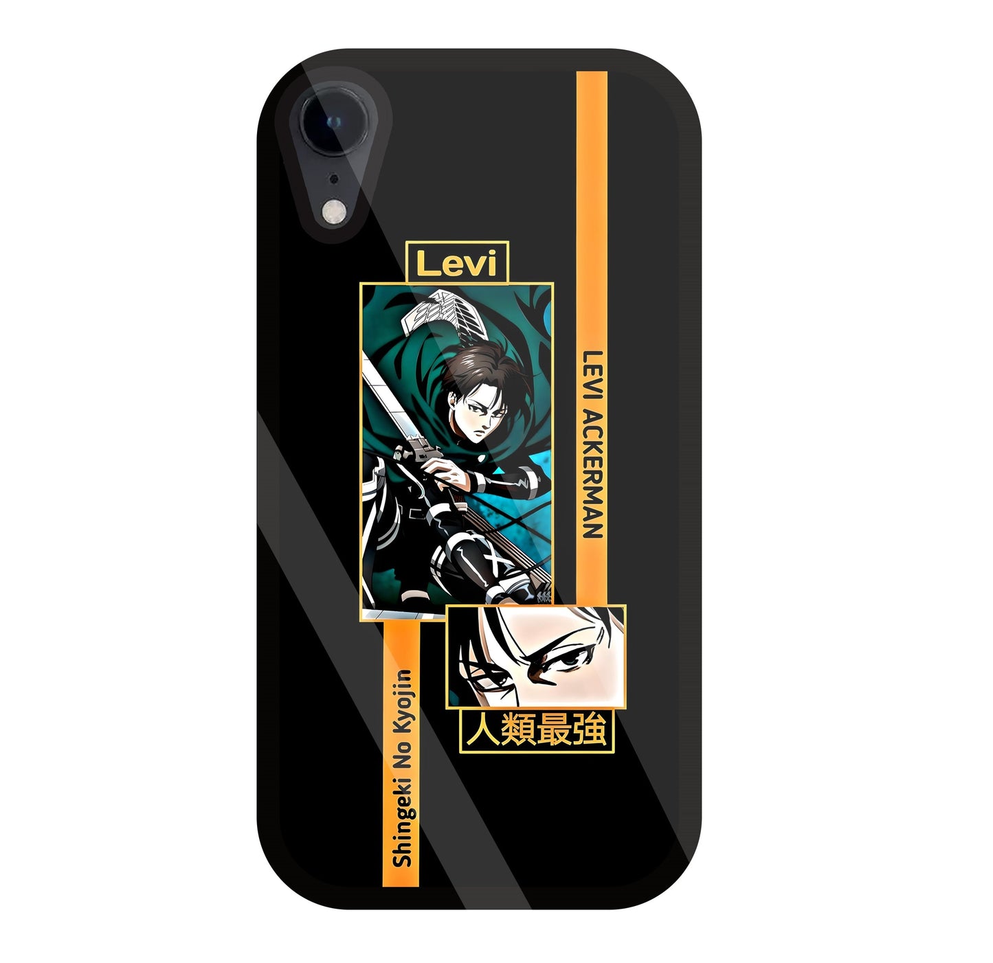 Levi Anime Glass Case For Apple iPhone Xr
