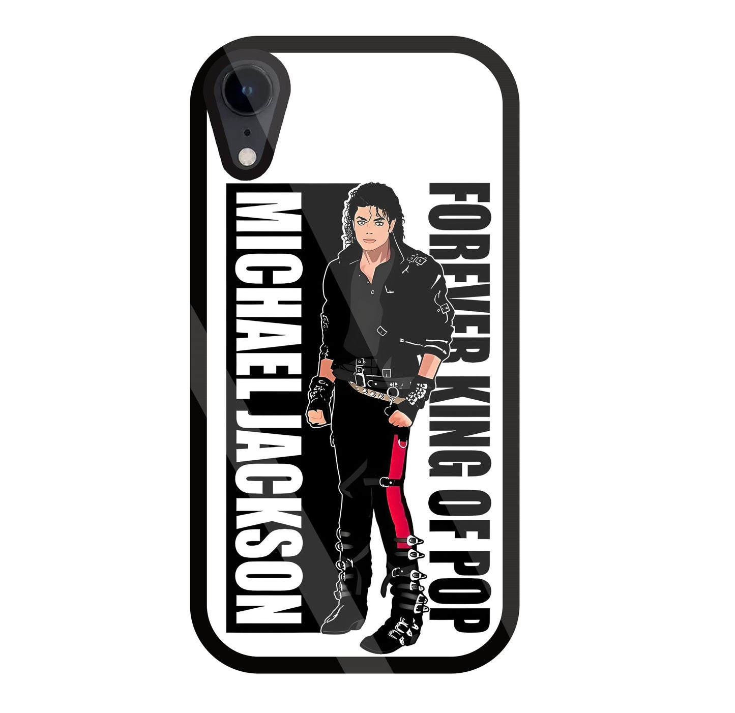 Michael Jackson King Of Pop Glass Case For Apple iPhone Xr