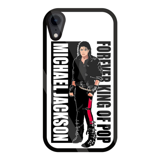 Michael Jackson King Of Pop Glass Case For Apple iPhone Xr