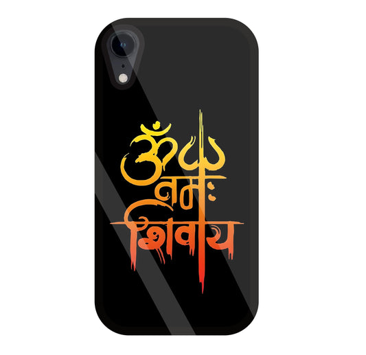 Om Namah Shivaye Glass Case For Apple iPhone Xr