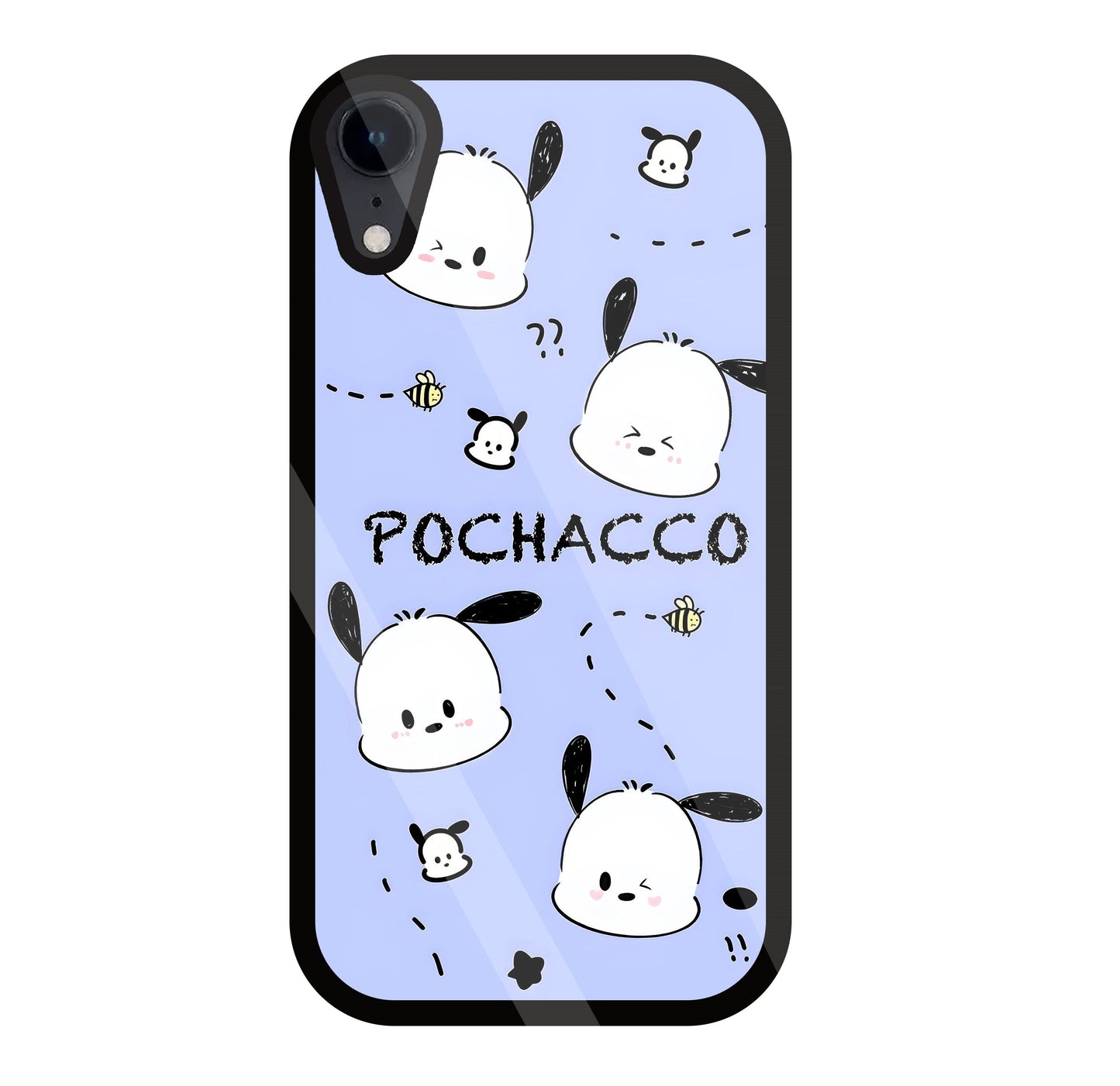 Pochacco Puppy Levender Glass Case For Apple iPhone Xr