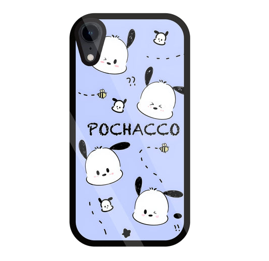Pochacco Puppy Levender Glass Case For Apple iPhone Xr