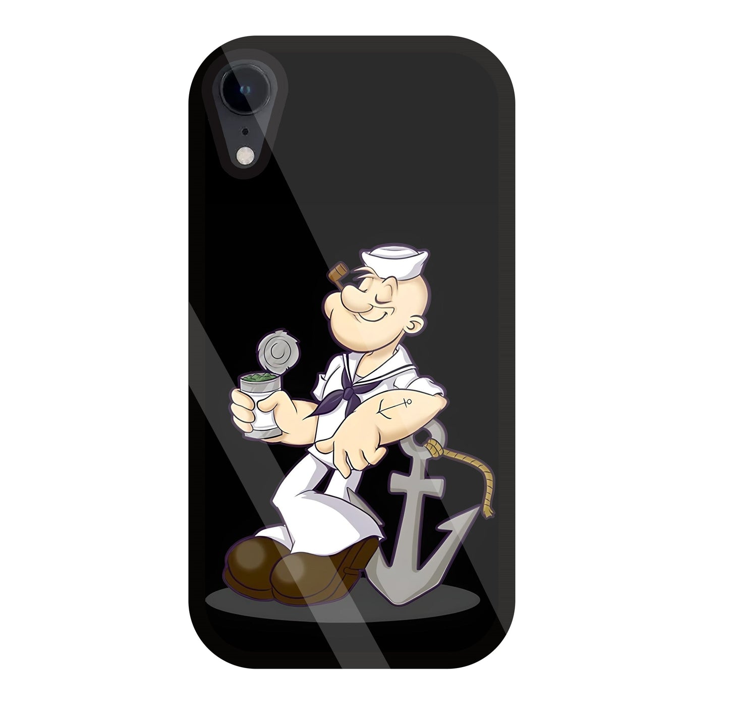 Popeye The Sailor Glass Case For Apple iPhone Xr