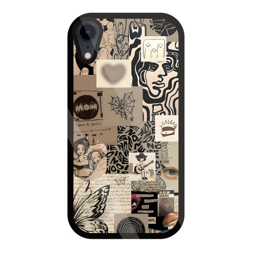 Romantic Lover Glass Case For Apple iPhone Xr