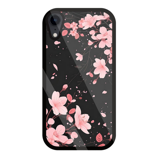 Summer Flowers Glass Case For Apple iPhone Xr