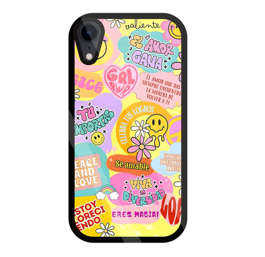 Sunflower Vibes Glass Case For Apple iPhone Xr