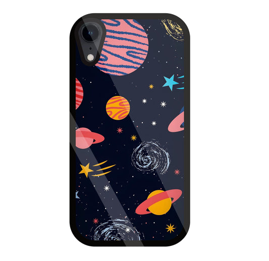 Universe In Space Glass Case For Apple iPhone Xr