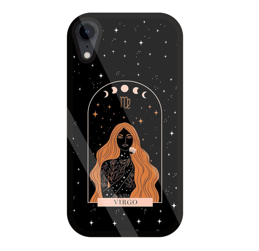 Virgo Black Glass Case For Apple iPhone Xr