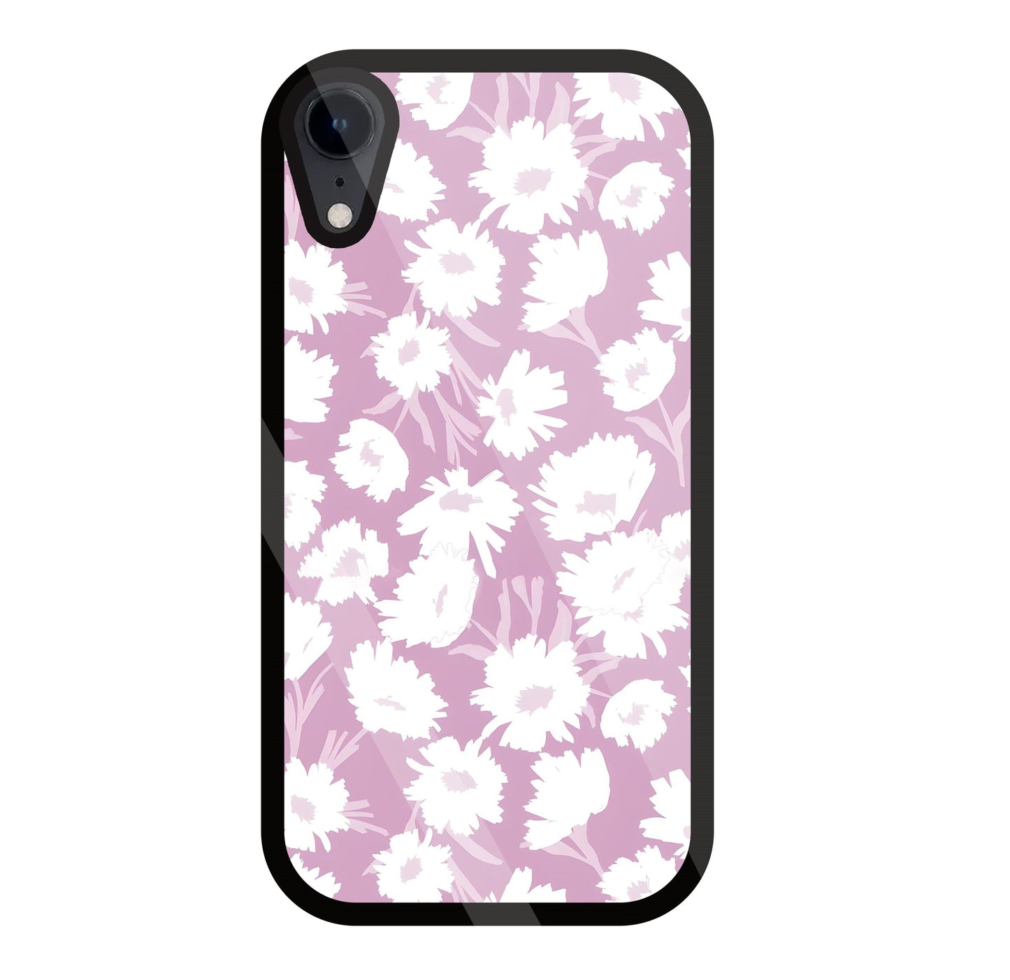 White Sunflower Glass Case For Apple iPhone Xr