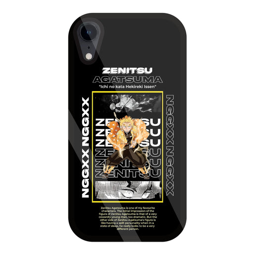 Zenitsu Anime Glass Case For Apple iPhone Xr
