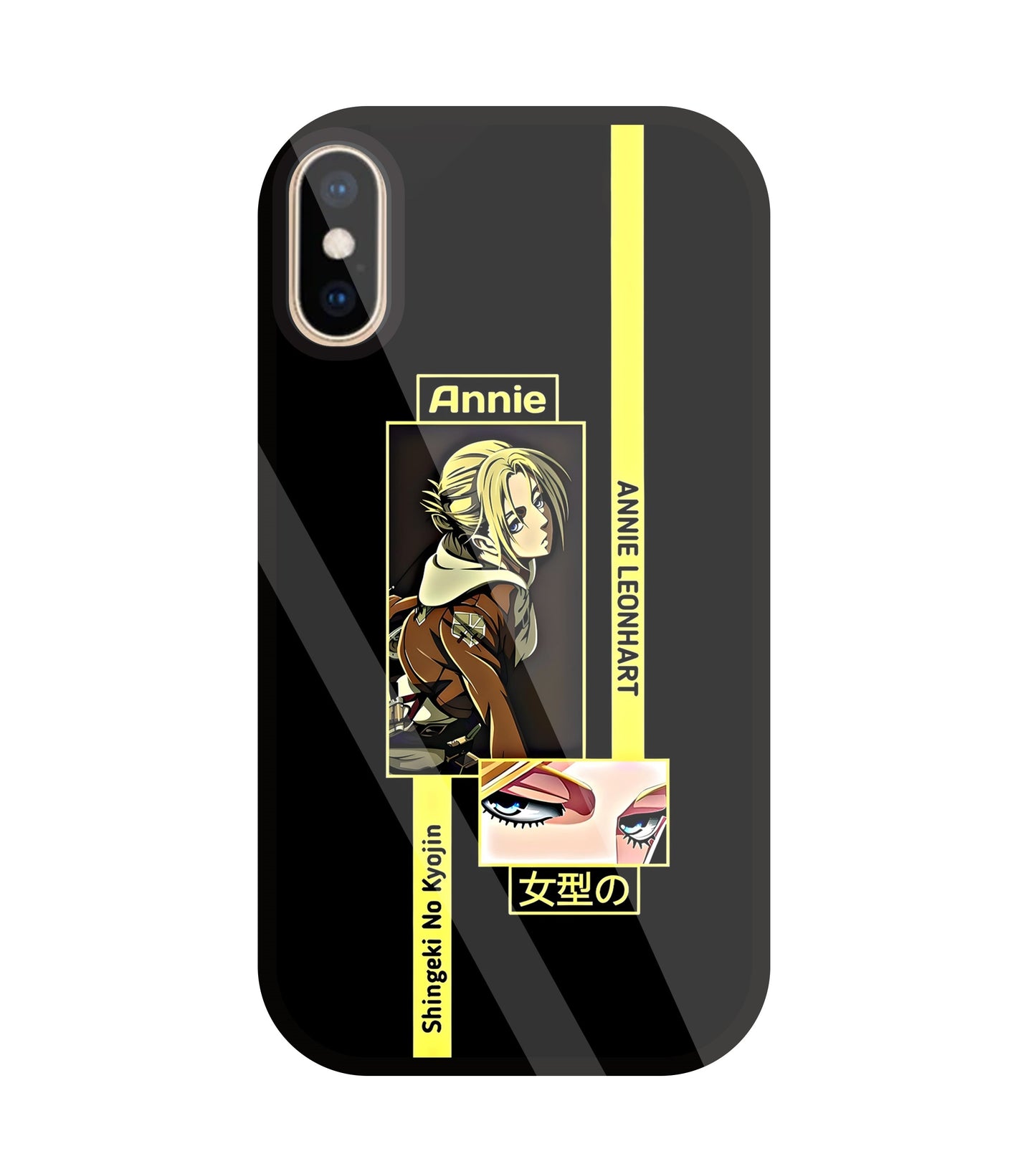 Annie Attack on Titan  Glass Case For Apple iPhone Xs