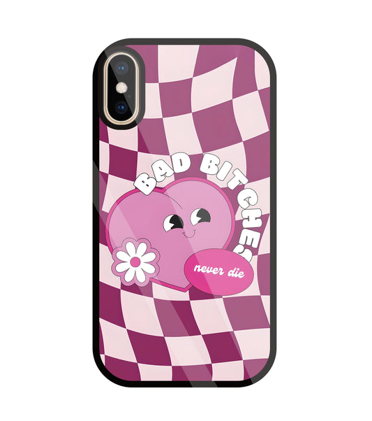 Bad Bitches Glass Case For Apple iPhone Xs