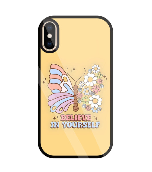 Believe In Yourself Glass Case For Apple iPhone Xs