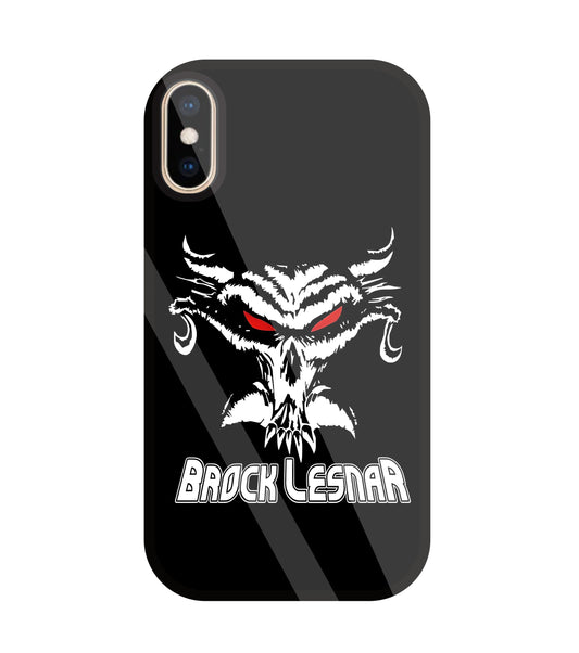Brock Lesnar WWE Glass Case For Apple iPhone Xs
