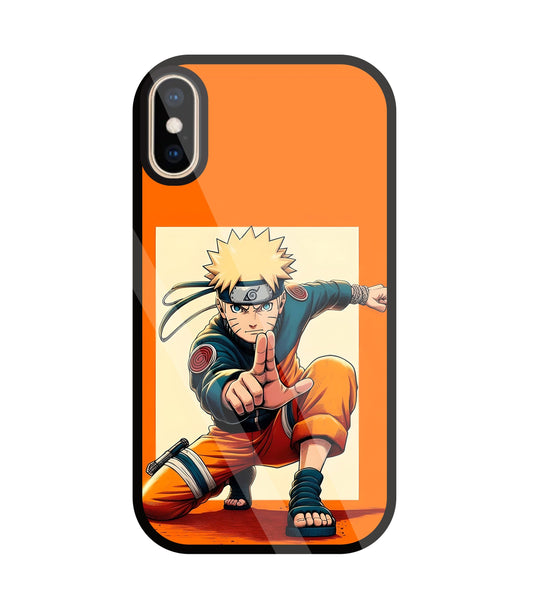 Cute Naruto Glass Case For Apple iPhone Xs