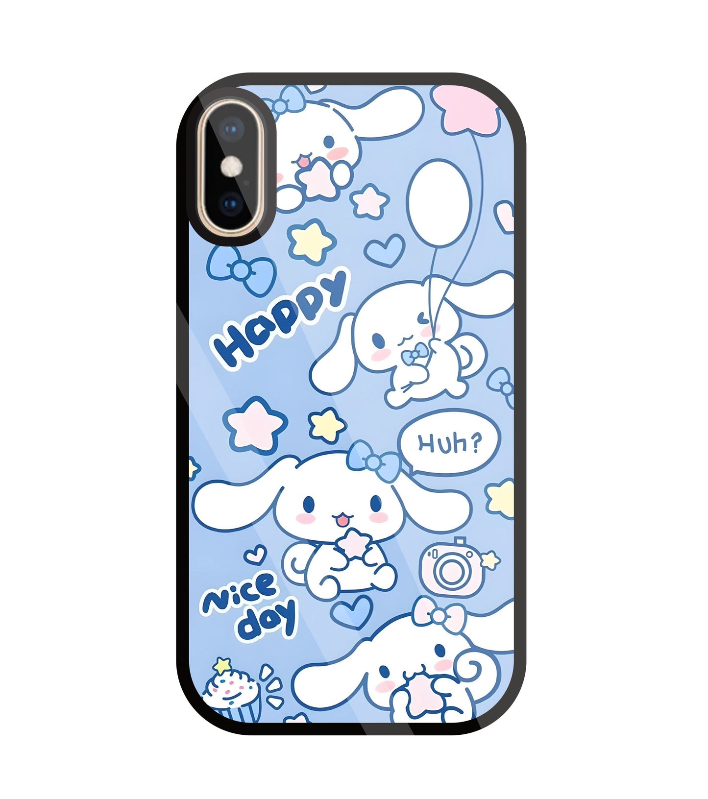 Cute Puppy Girl Glass Case For Apple iPhone Xs