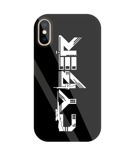 Cyber Gun Glass Case For Apple iPhone Xs