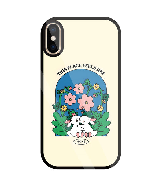 Feels Like Home Glass Case For Apple iPhone Xs