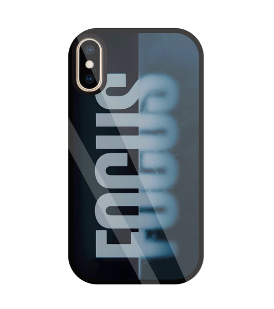 Focus Mirror Glass Case For Apple iPhone Xs