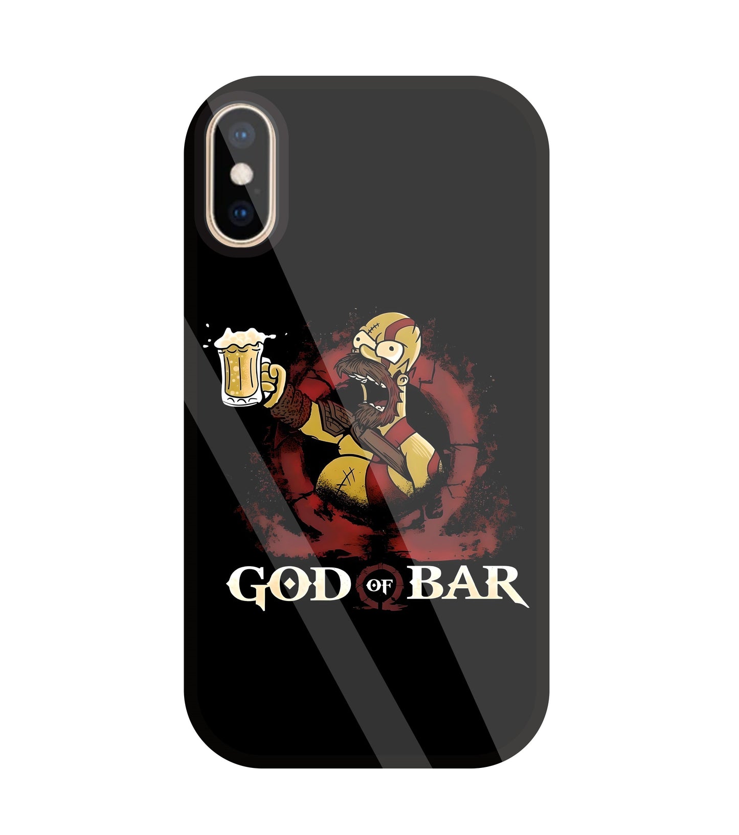 God Of Bar Glass Case For Apple iPhone Xs