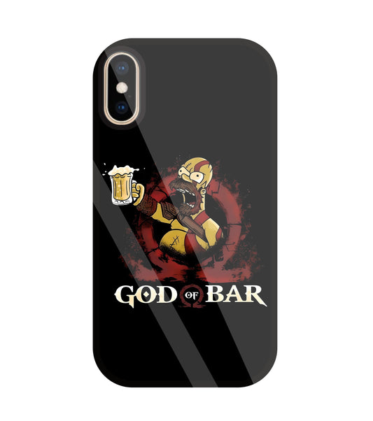 God Of Bar Glass Case For Apple iPhone Xs