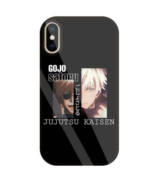 Gojo And Kaisen Glass Case For Apple iPhone Xs