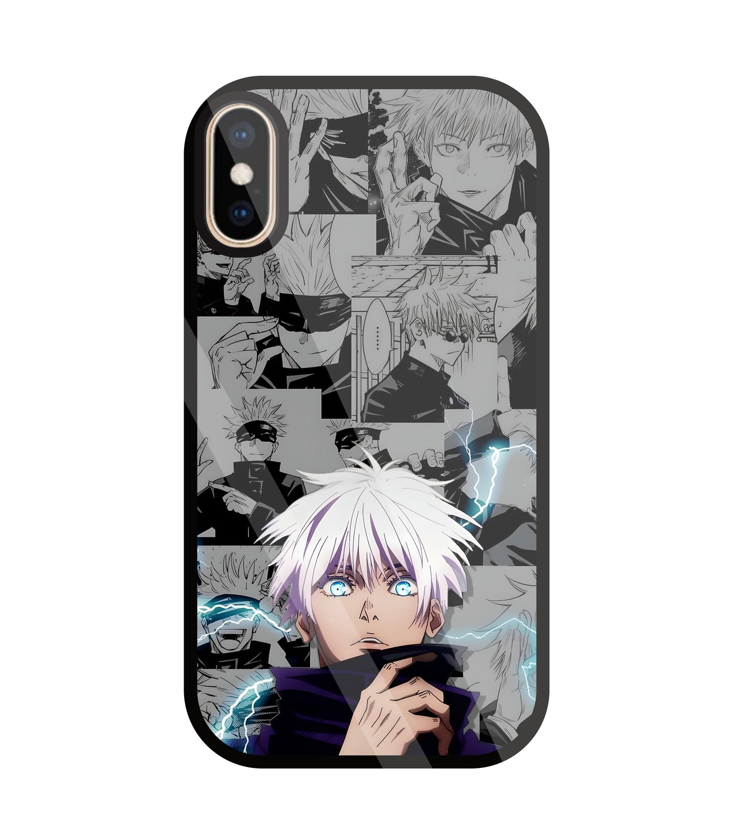 Gojo with bolt Glass Case For Apple iPhone Xs