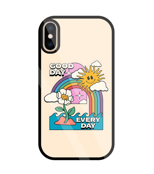 Good Day Every Day Glass Case For Apple iPhone Xs