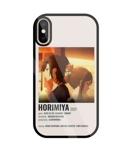 Horimiya Glass Case For Apple iPhone Xs