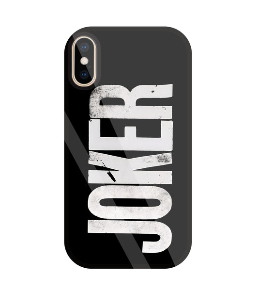 Joker Glass Case For Apple iPhone Xs